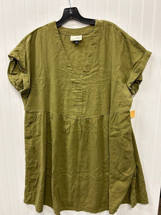 Dress Casual Midi By Universal Thread In Green, Size:Xl