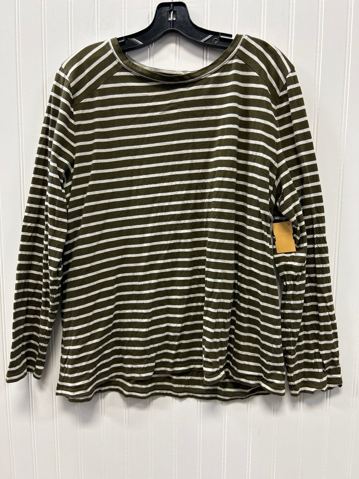 Top Ls By Talbots In Green & White, Size:Xl