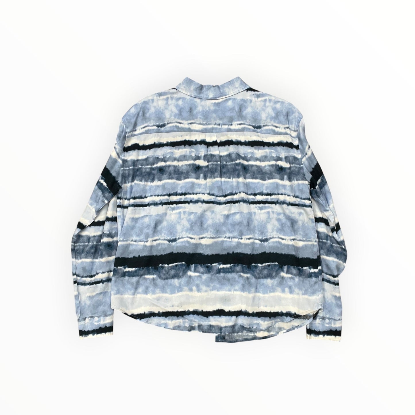 Blouse Ls By Charlie B In Blue, Size:M