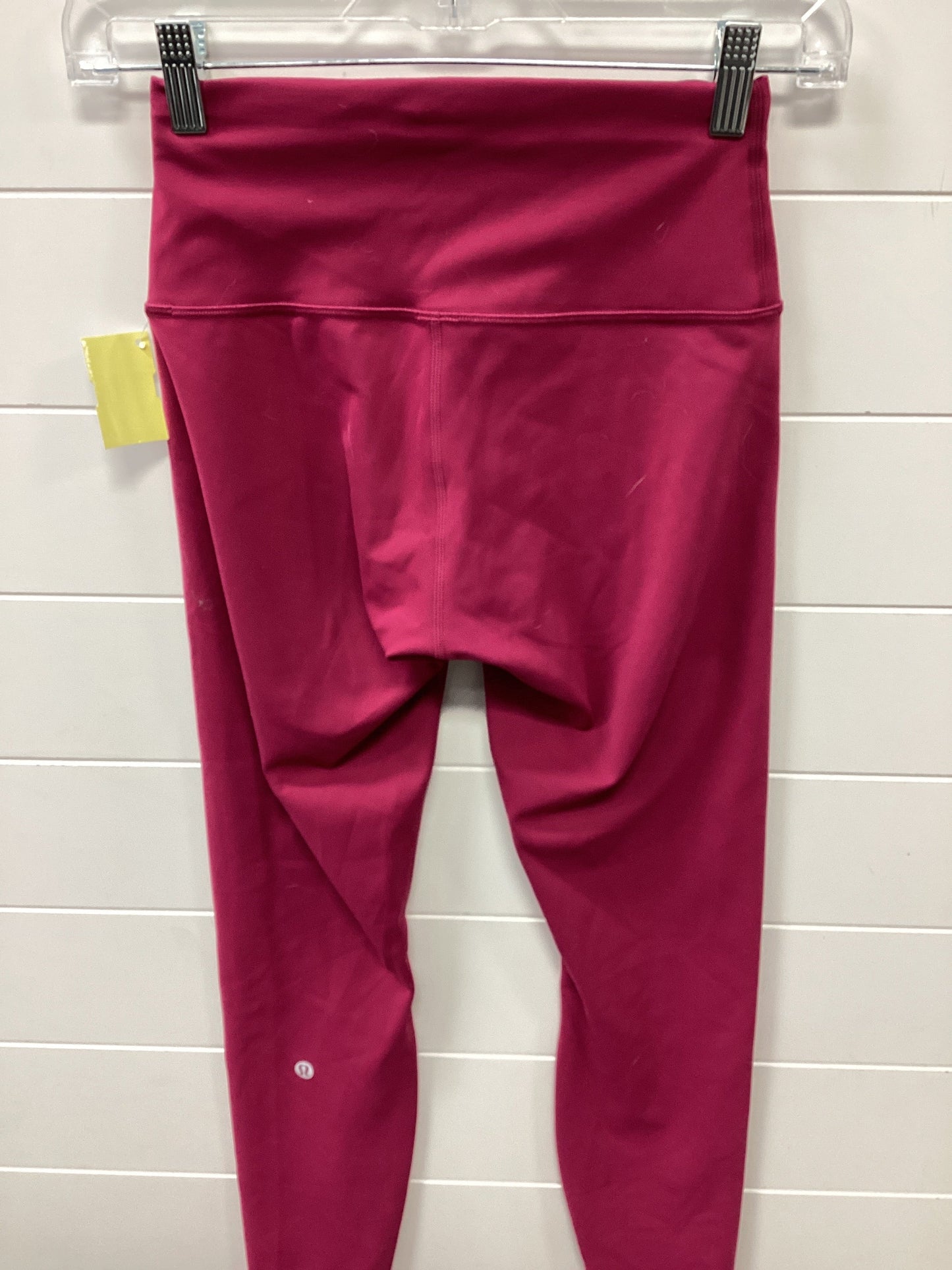 Athletic Leggings By Lululemon In Pink, Size:4