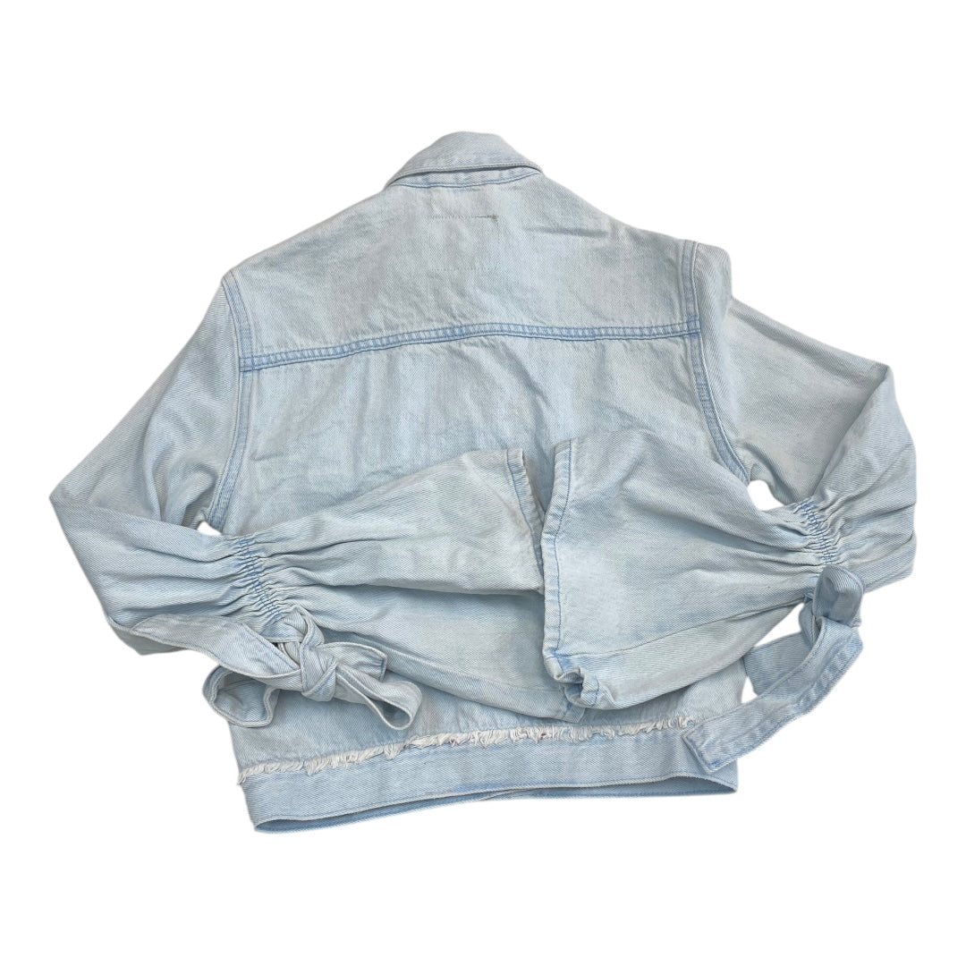 Jacket Denim By Denim And Company In Blue Denim, Size:0