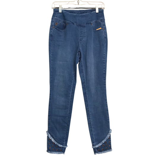 Jeans Straight By Belle By Kim Gravel In Blue Denim, Size:4