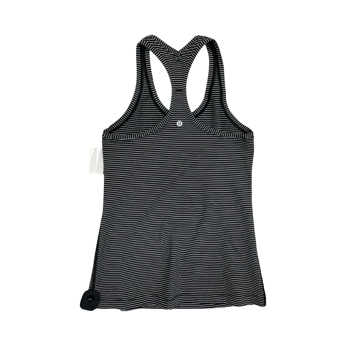 Athletic Tank Top By Lululemon In Black & White, Size:S