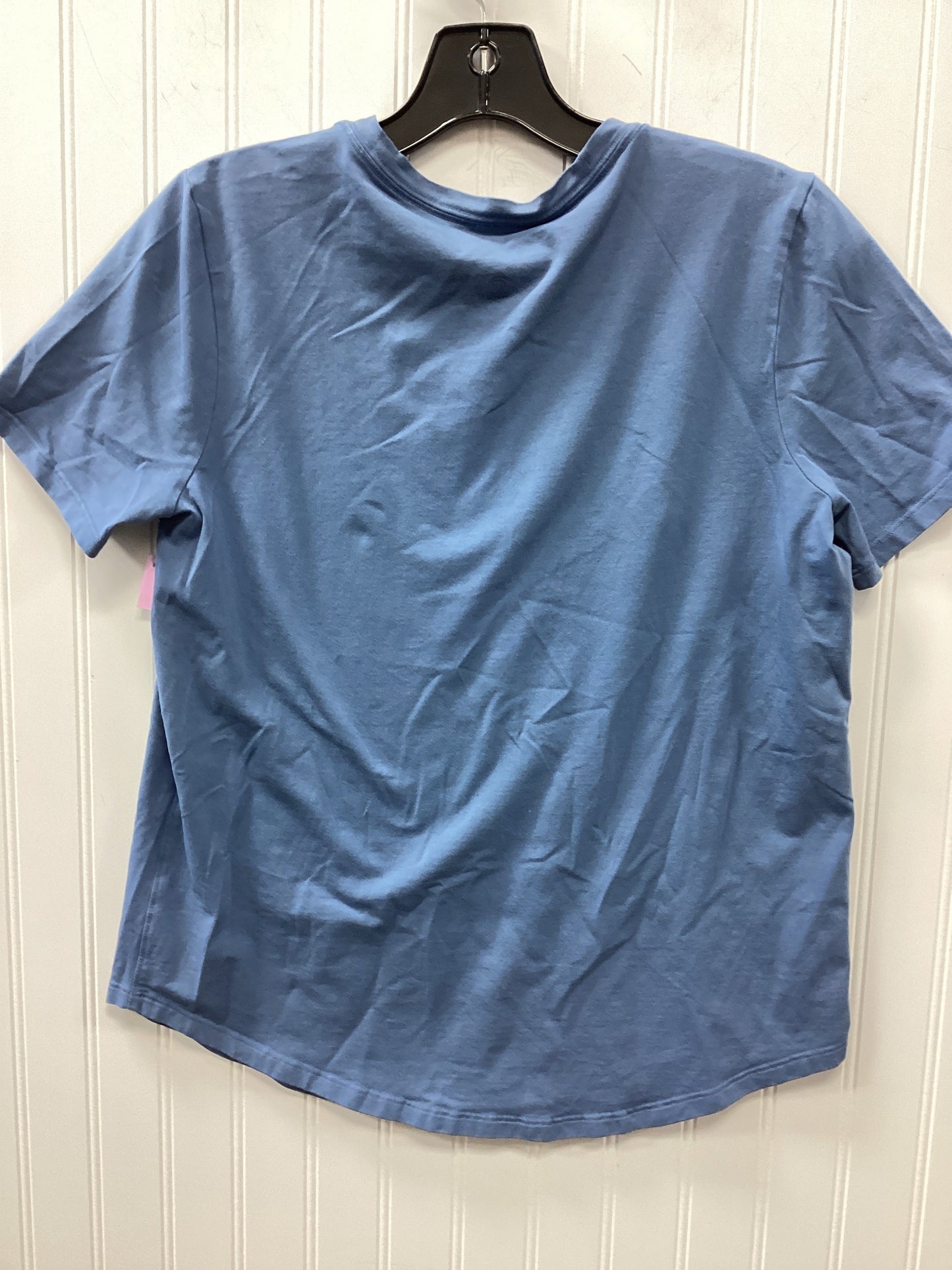 Athletic Top Ss By Lululemon In Blue, Size:8