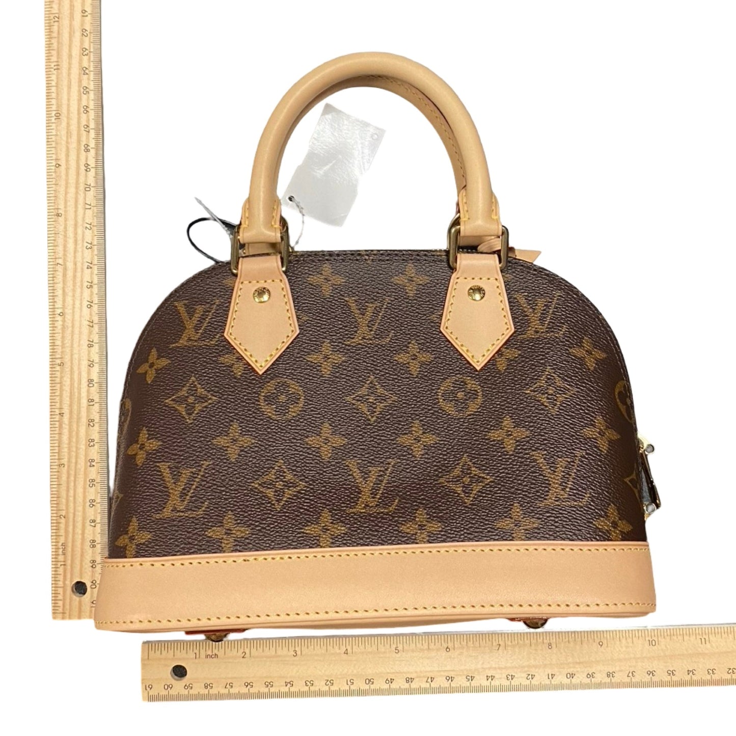 Handbag Luxury Designer By Louis Vuitton In Brown, Size:Medium