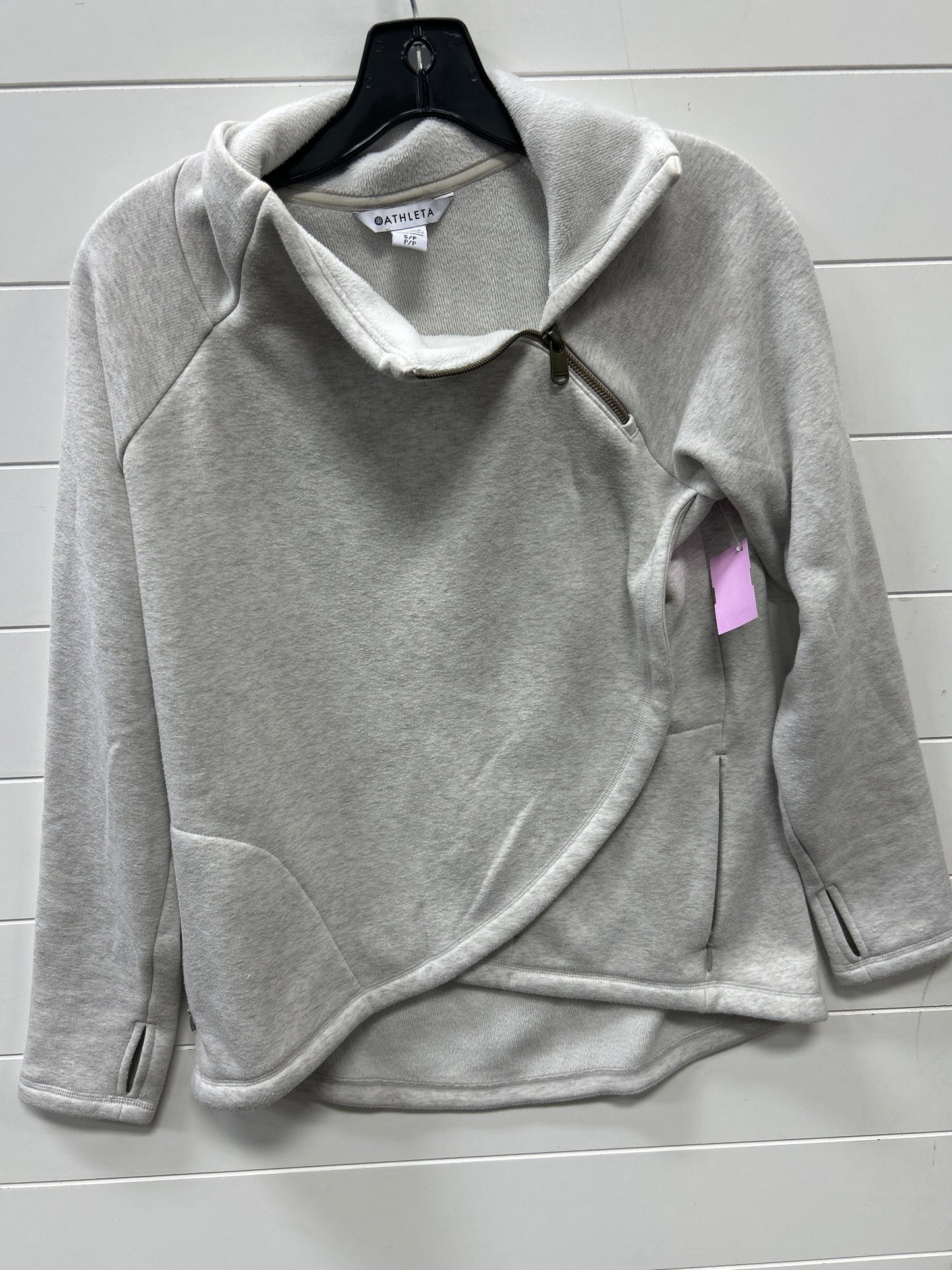 Athletic Jacket By Athleta In Grey, Size:S