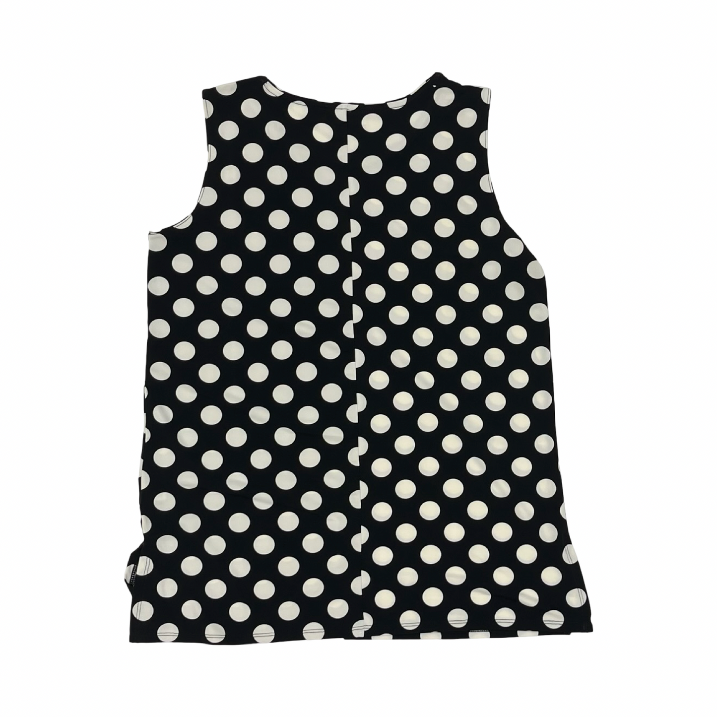 Blouse Sleeveless By Zenana In Black & White, Size:M