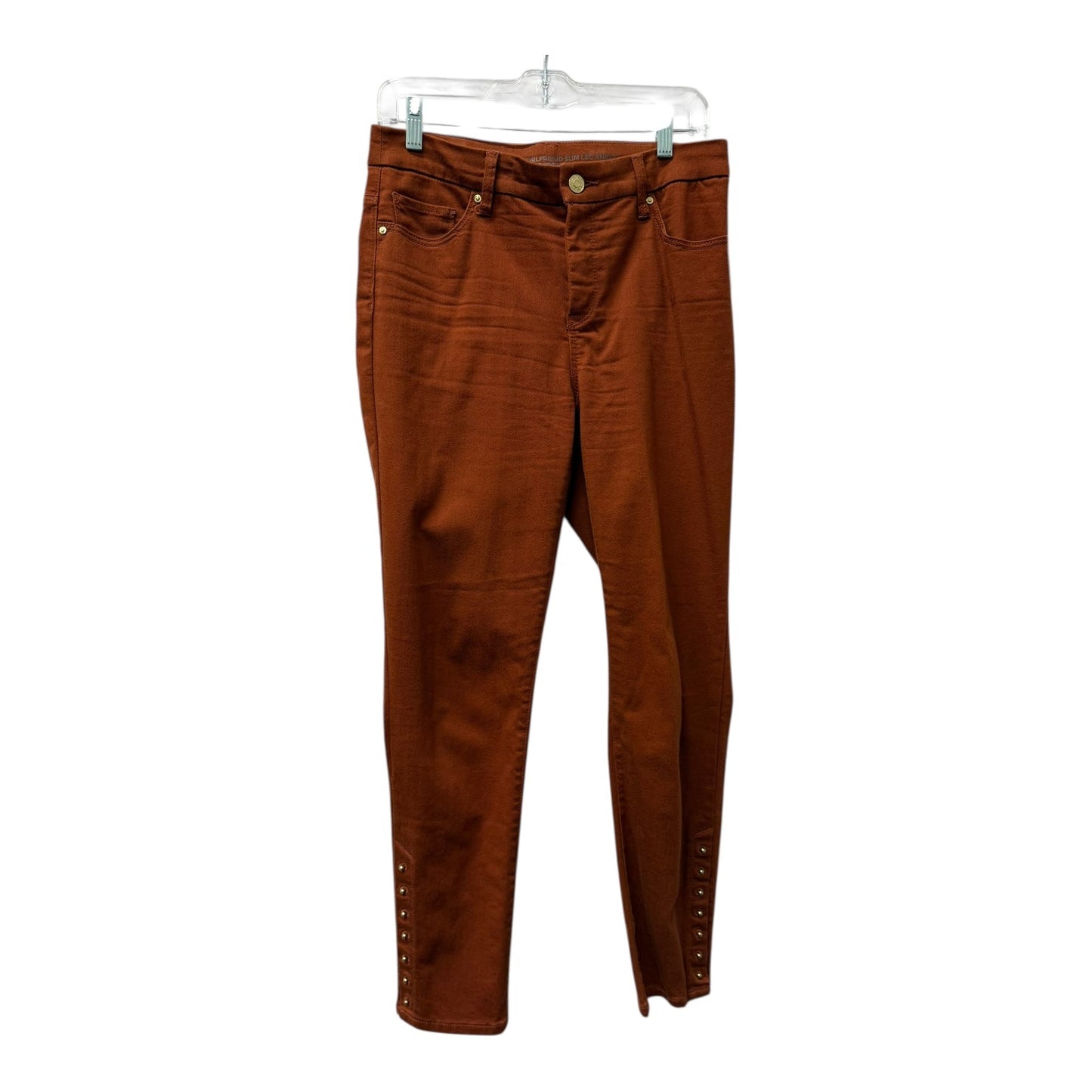 Jeans Straight By Chicos In Orange, Size:4