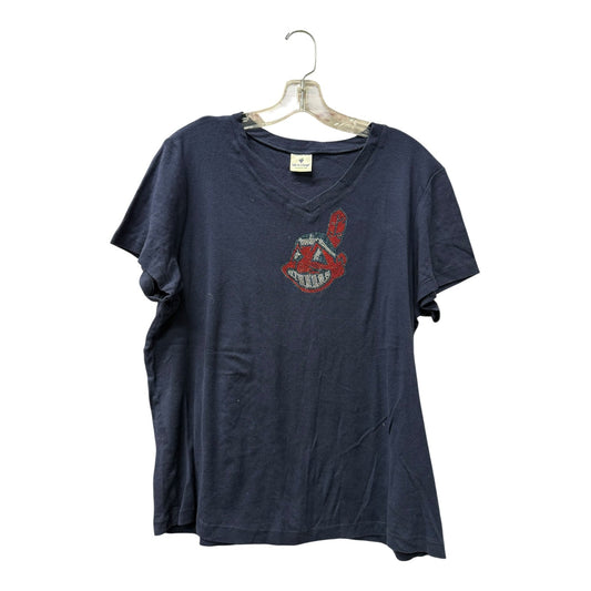 Athletic Top Ss By soft asa grape In Navy, Size:Xl