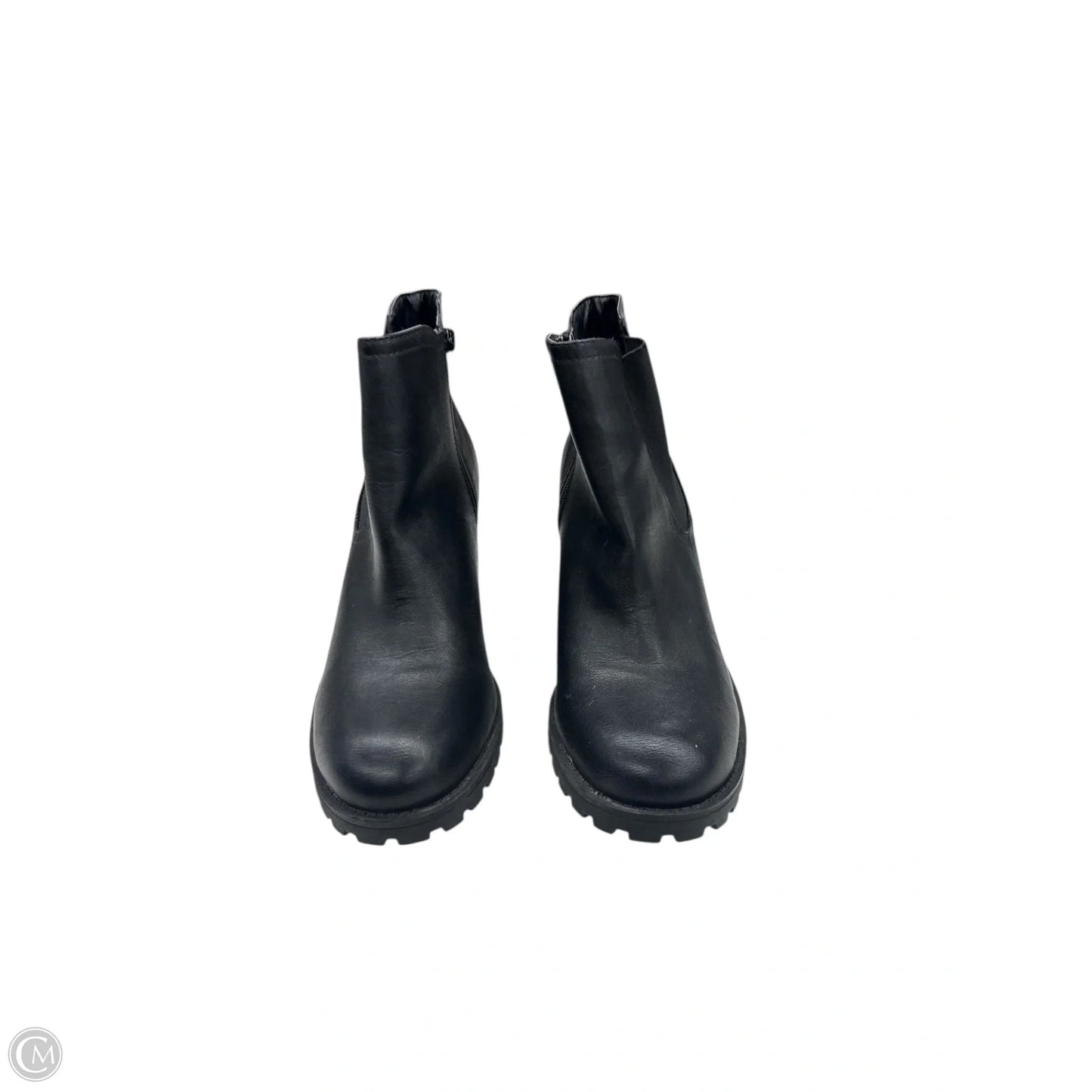 Boots Ankle Heels By Clothes Mentor In Black, Size: 11