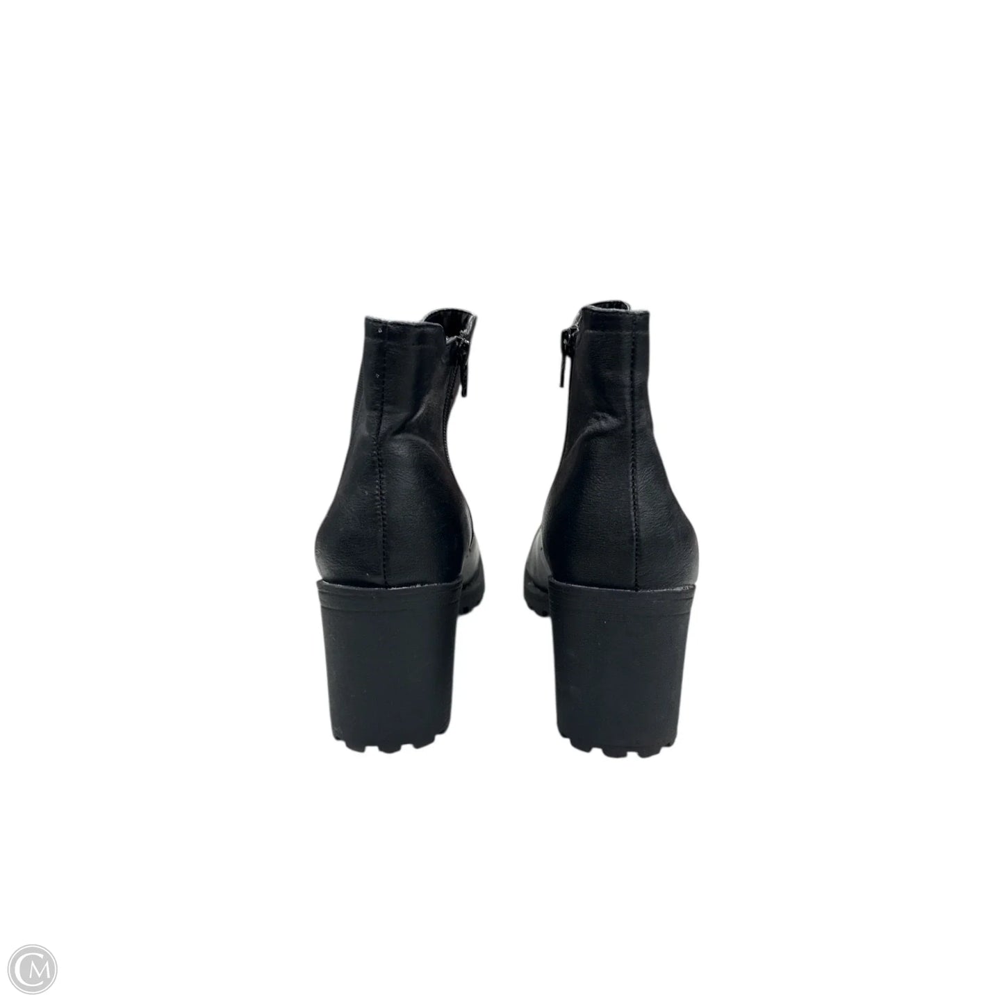 Boots Ankle Heels By Clothes Mentor In Black, Size: 11