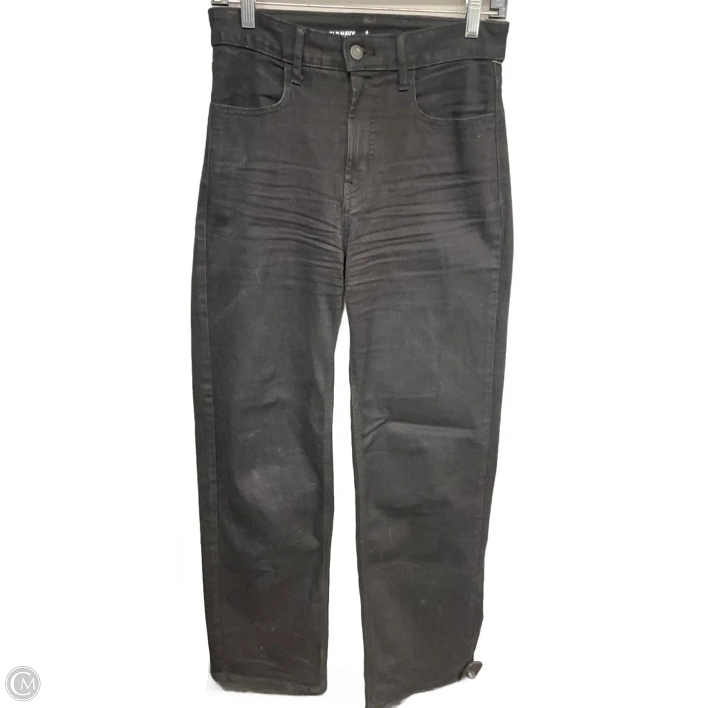 Jeans Wide Leg By Old Navy In Black, Size: 4