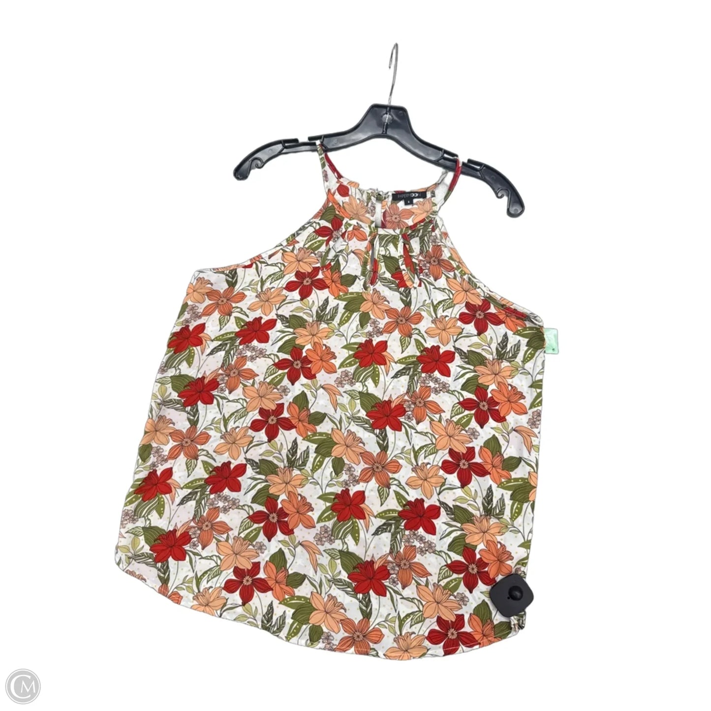 Top Sleeveless By Papermoon In Floral Print, Size: S