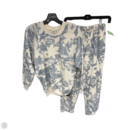 Pants Set 2pc By Clothes Mentor In Blue & White, Size: Xs