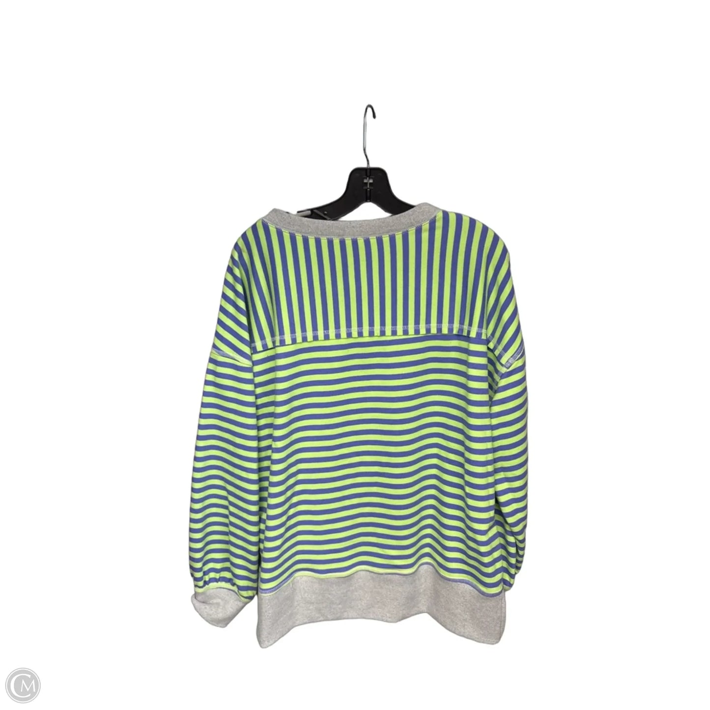 Sweatshirt Crewneck By New In In Striped Pattern, Size: M