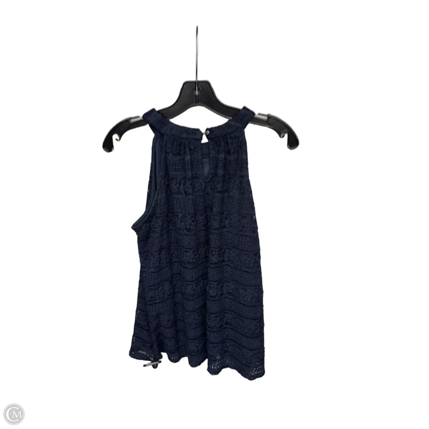 Top Sleeveless By Monteau In Navy, Size: L