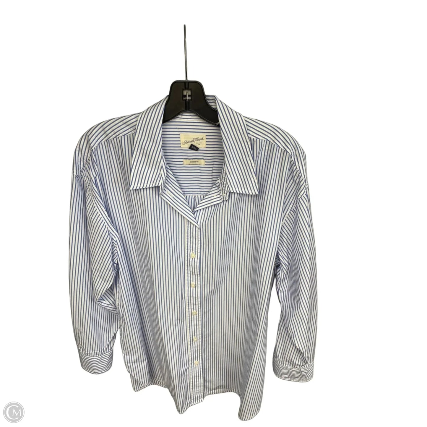 Top Long Sleeve By Universal Thread In Striped Pattern, Size: L