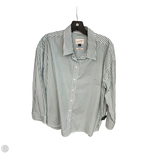 Top Long Sleeve By Universal Thread In Striped Pattern, Size: L