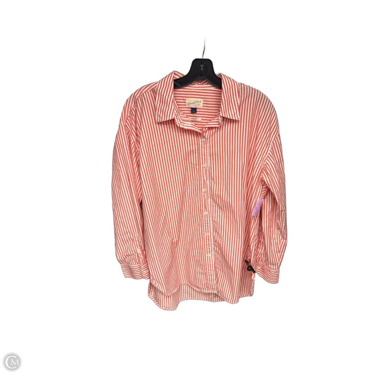 Top Long Sleeve By Universal Thread In Striped Pattern, Size: M