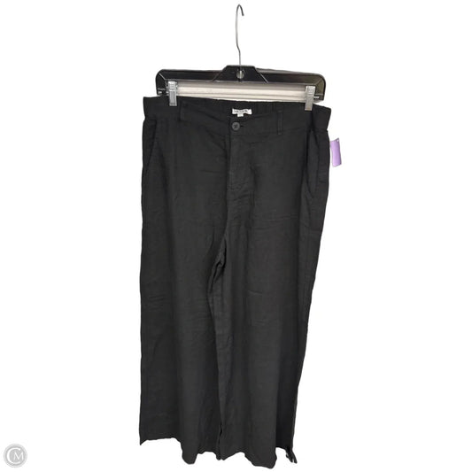 Pants Linen By Nic + Zoe In Black, Size: 10