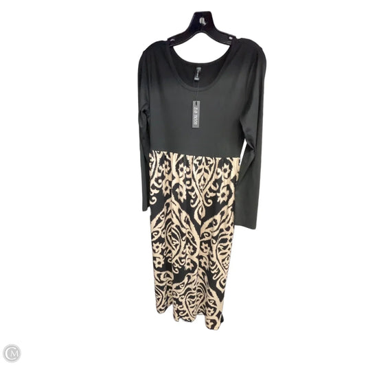 Dress Casual Maxi By Clothes Mentor In Black & Cream, Size: M