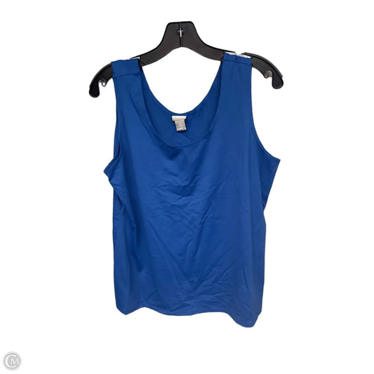 Top Sleeveless Basic By Chicos In Blue, Size: Xl