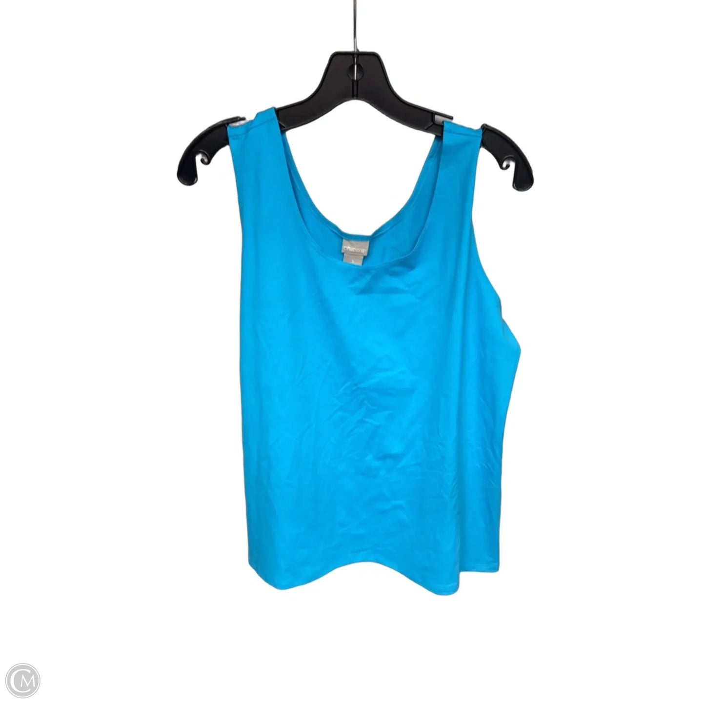 Top Sleeveless Basic By Chicos In Aqua, Size: Xl