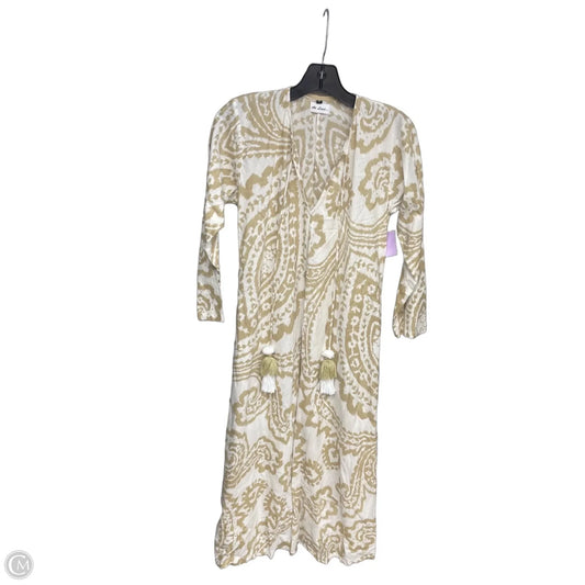 Dress Casual Maxi By At Last In Tan & White, Size: S