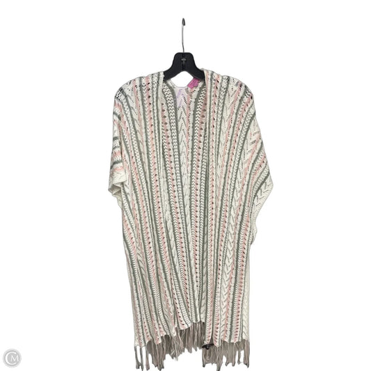 Cardigan By Miami In Green & Pink, Size: Osfm