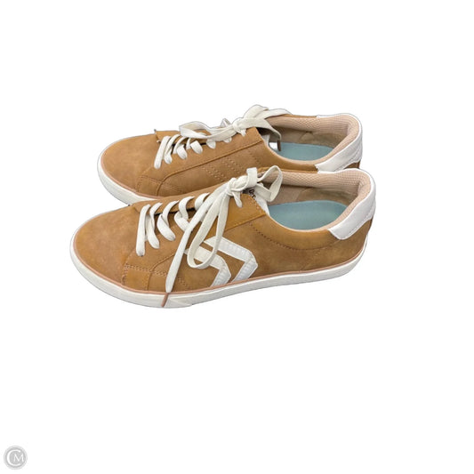 Shoes Athletic By Dr Scholls In Brown & Cream, Size: 8.5