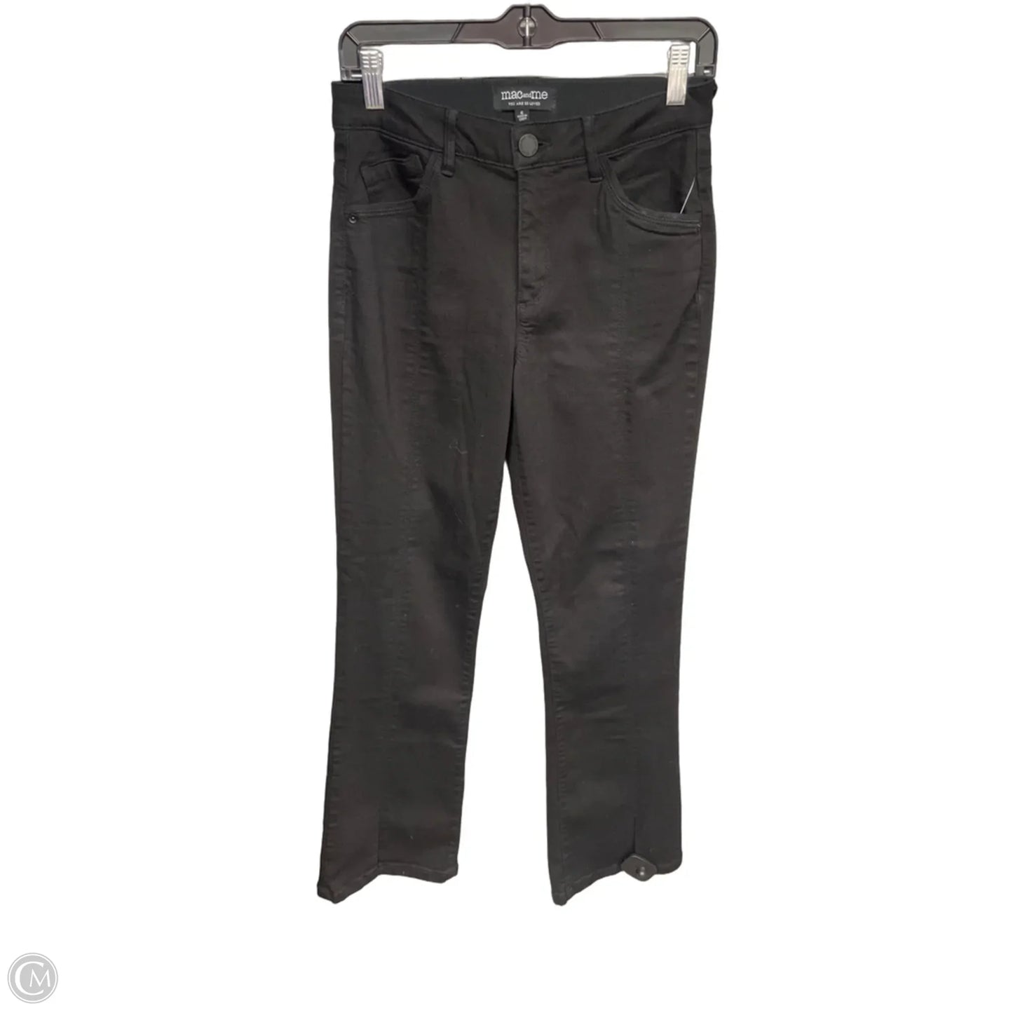 Jeans Straight By Mac And Jac In Black, Size: 6