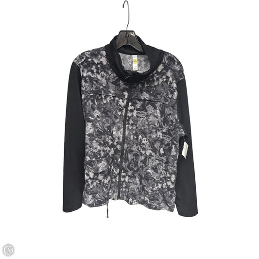 Athletic Jacket By Lole In Black & Grey, Size: Xl
