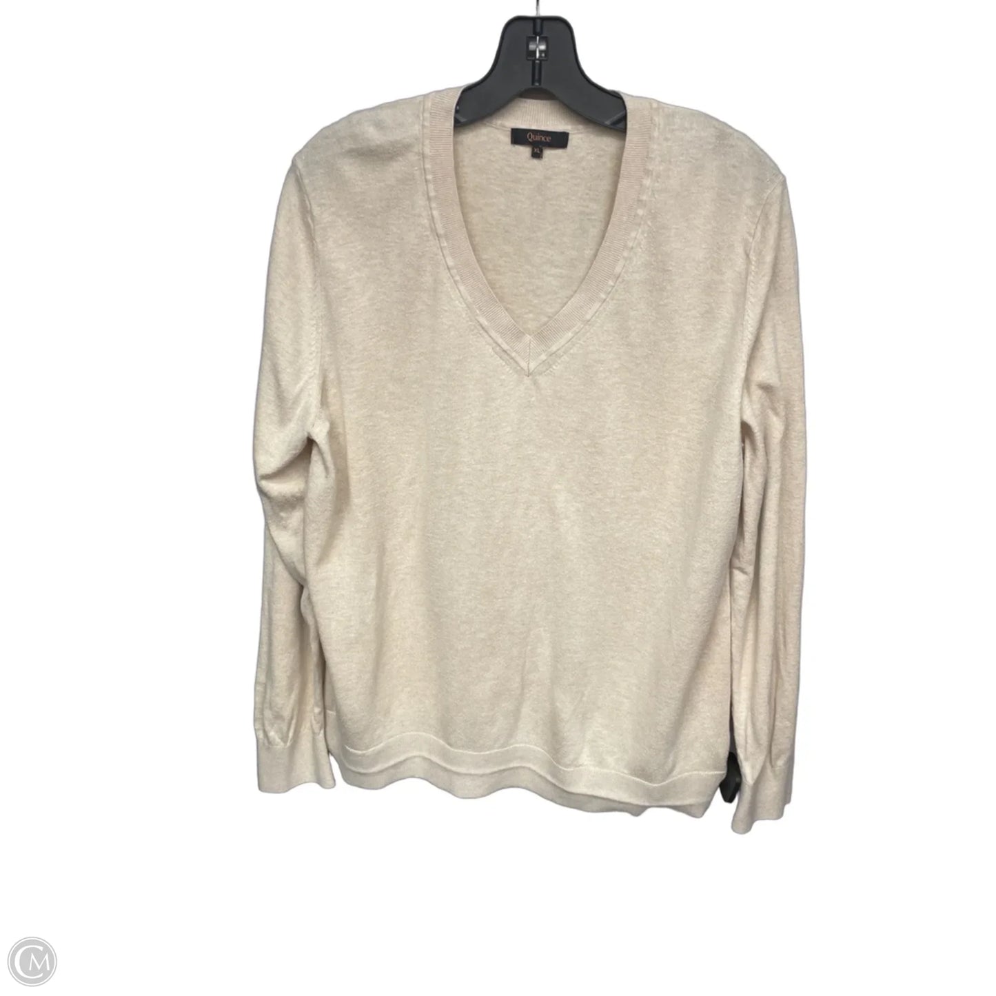 Sweater By Quince In Cream, Size: Xl