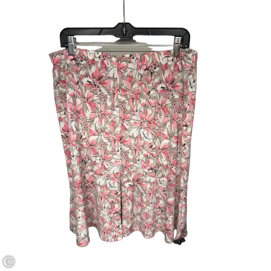 Skirt Midi By Casual Corner In Pink, Size: Xl