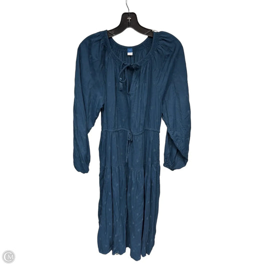 Dress Casual Maxi By Old Navy In Blue, Size: M