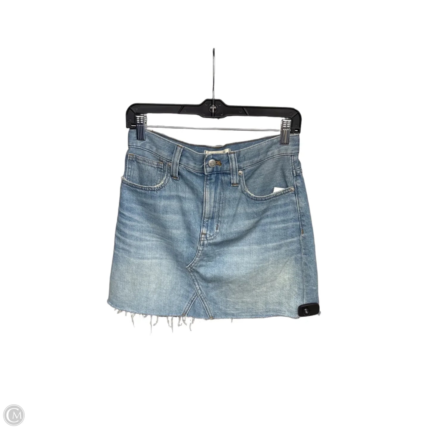 Skirt Mini & Short By Madewell In Blue Denim, Size: 2