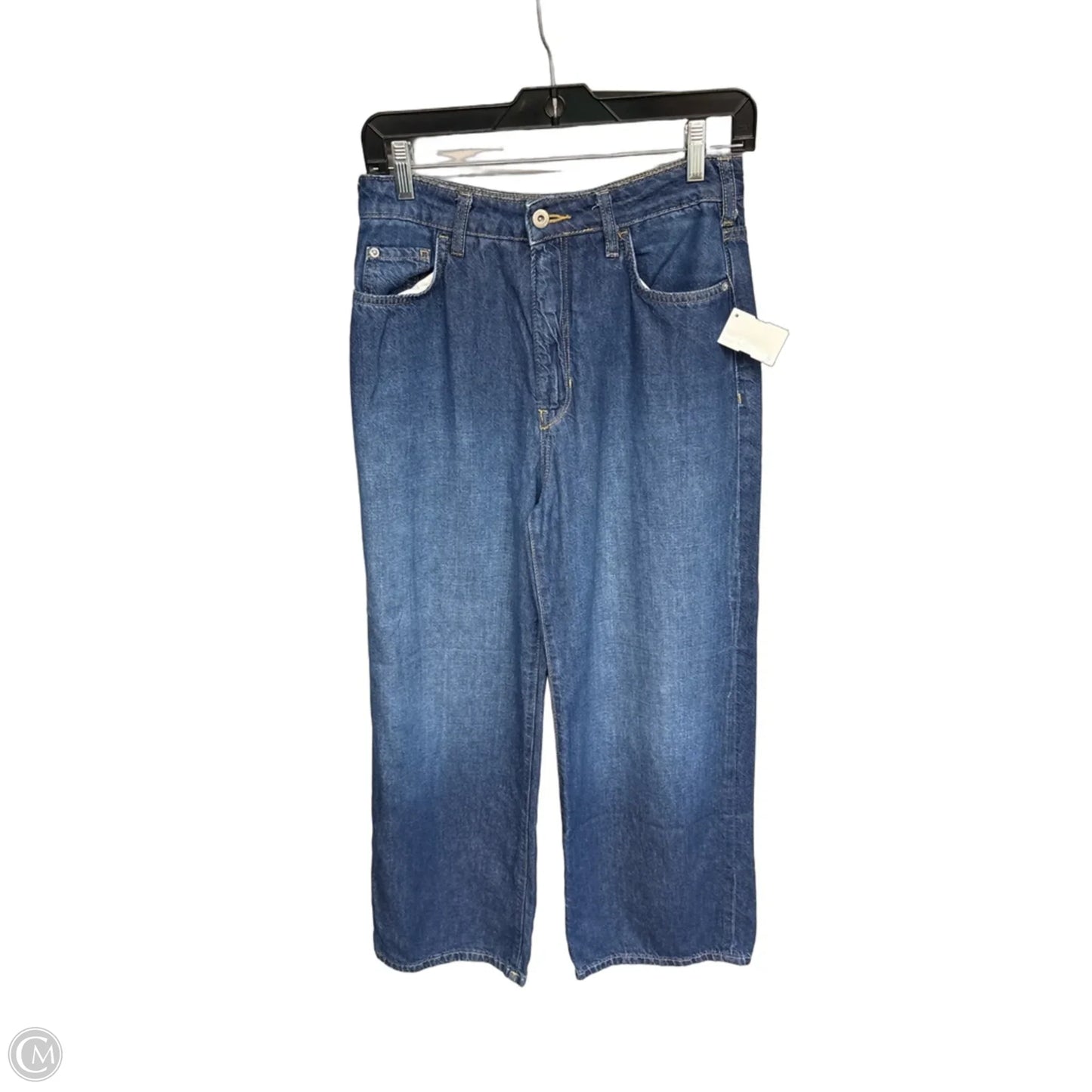 Jeans Wide Leg By Pilcro In Blue Denim, Size: 28