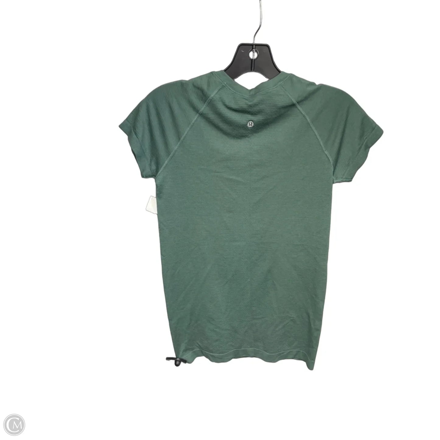 Athletic Top Short Sleeve By Lululemon In Green, Size: 6