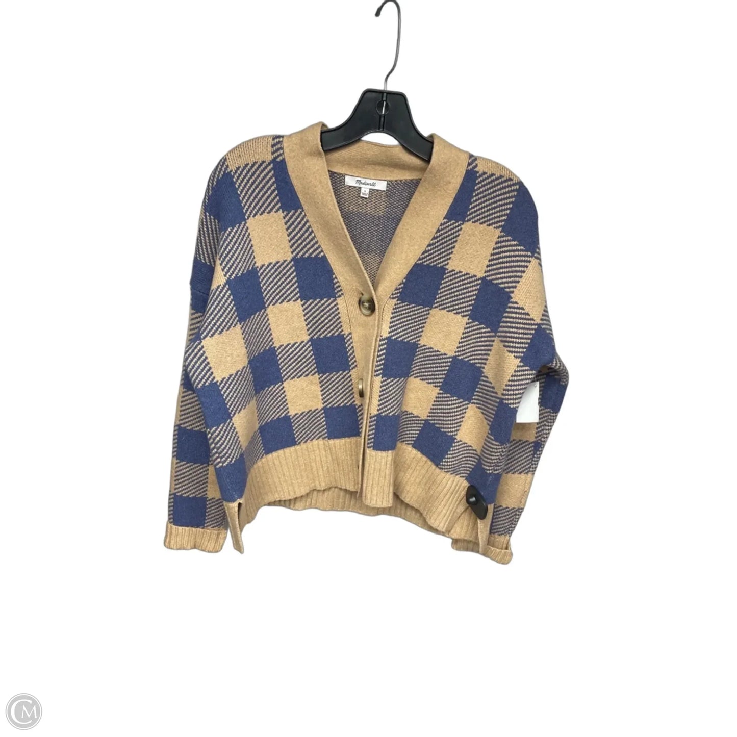 Cardigan By Madewell In Blue & Brown, Size: S