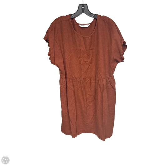 Dress Casual Midi By Sonoma In Orange, Size: Xl