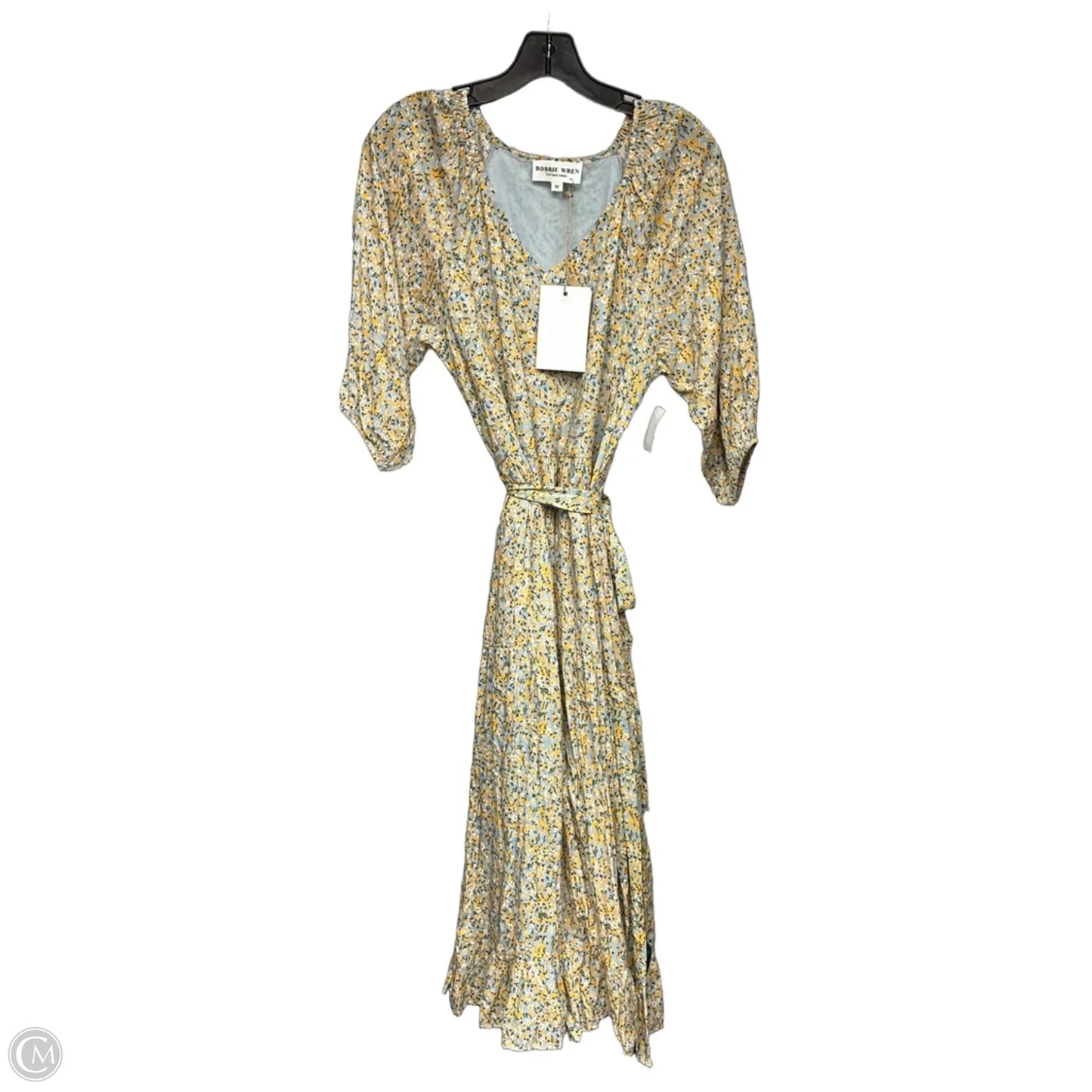 Dress Casual Maxi By Clothes Mentor In Blue & Yellow, Size: M