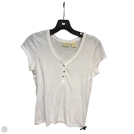 Top Short Sleeve By Telluride In White, Size: S