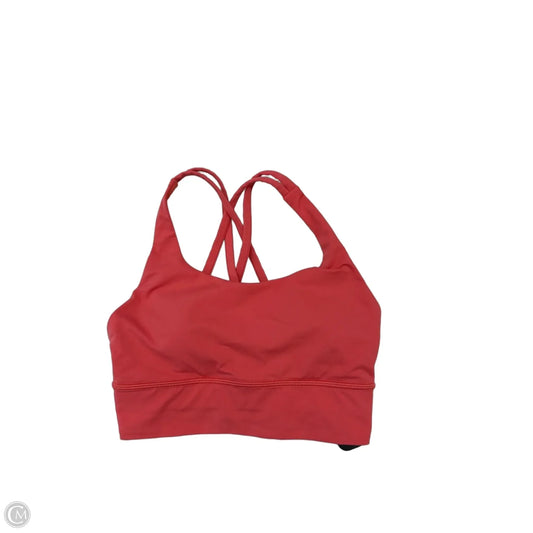 Athletic Bra By Lululemon In Coral, Size: 4