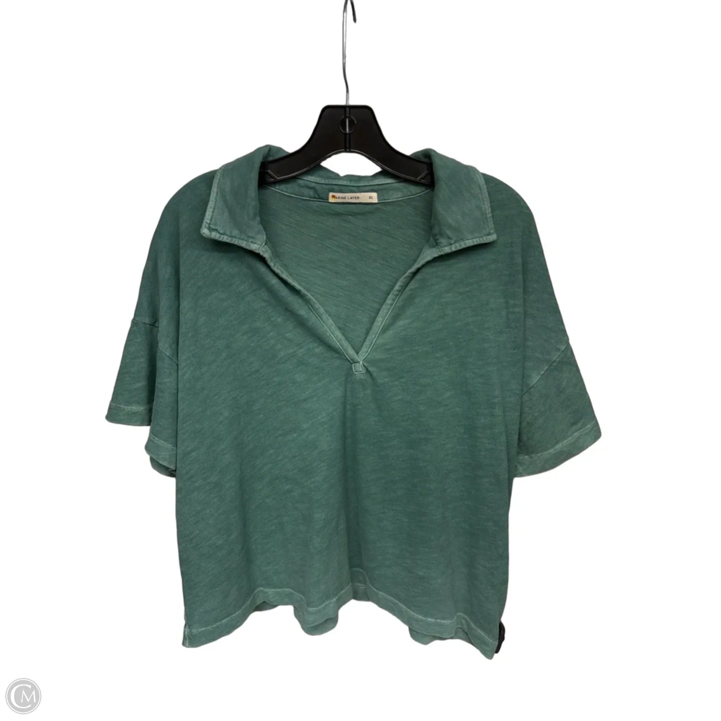 Top Short Sleeve By Marine Layer In Green, Size: Xl