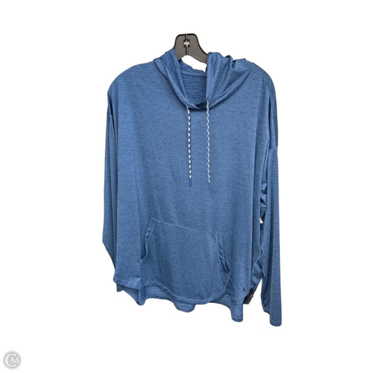 Athletic Sweatshirt Hoodie By Eddie Bauer In Blue, Size: Xl