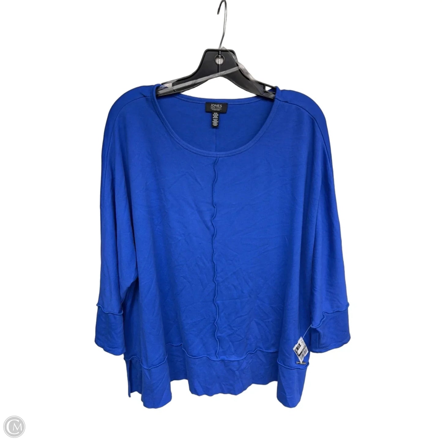 Top Short Sleeve By Jones New York In Blue, Size: 3x