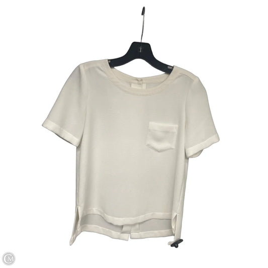 Top Short Sleeve By Madewell In White, Size: Xs