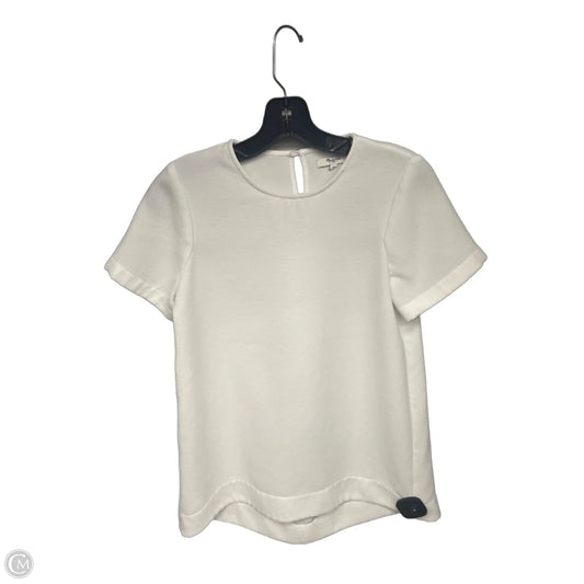 Top Short Sleeve By Madewell In White, Size: Xs