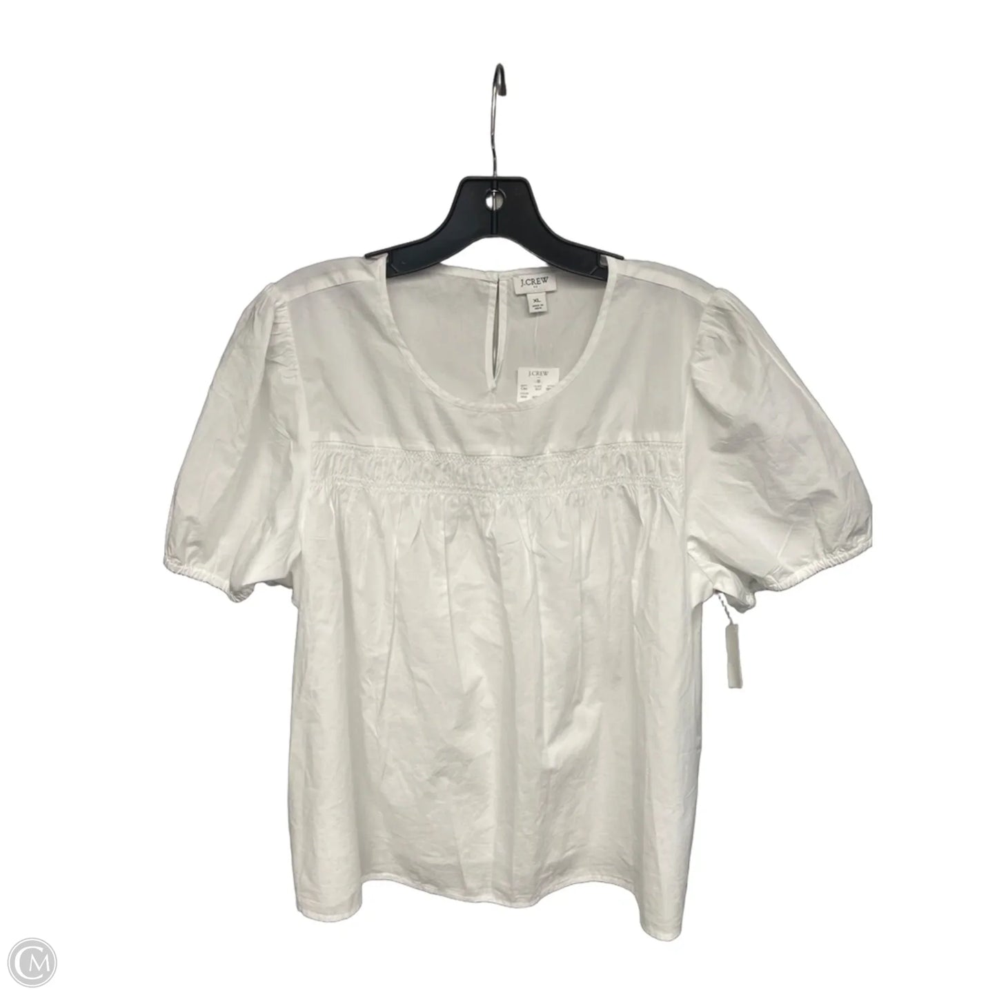 Top Short Sleeve By J. Crew In White, Size: Xl
