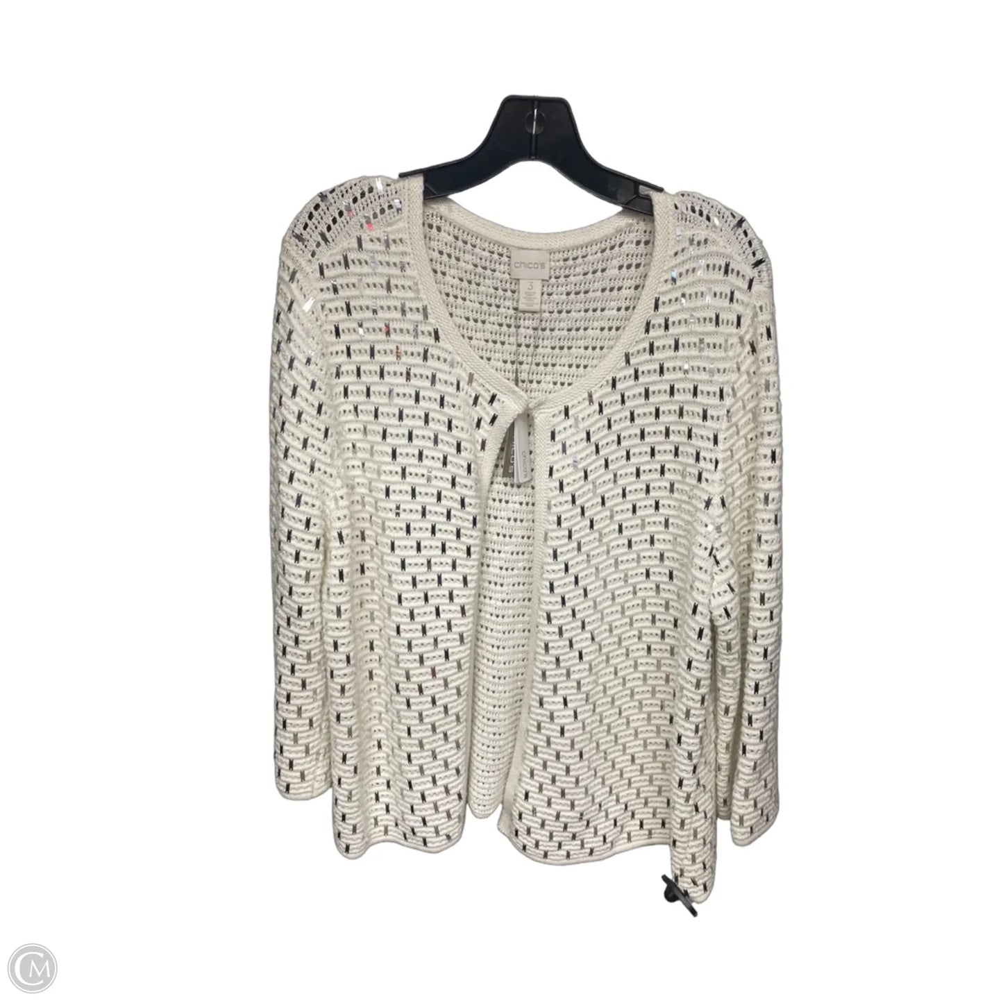 Cardigan By Chicos In White, Size: Xl